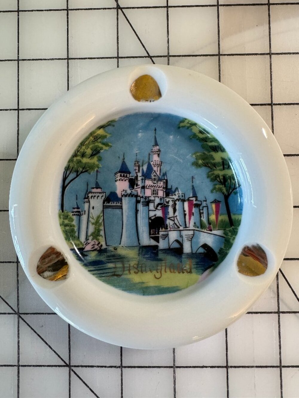 Vintage Disneyland Sleeping Beauty Castle Ashtray